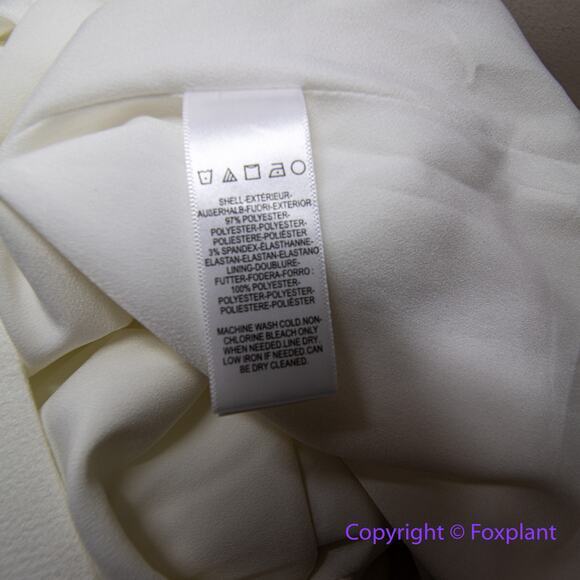 New! Dress the Population Monroe Side Slit sweetheart Gown White Bridal, size L - Picture 14 of 16